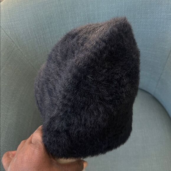 Fabi Italian Black Angora Bucket Hat 30 main image 4
